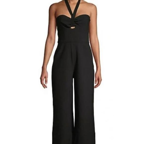 NWT Likely Marina Jumpsuit Romper Halter Neck Wide Leg Black Size 6 NWT - Picture 1 of 6